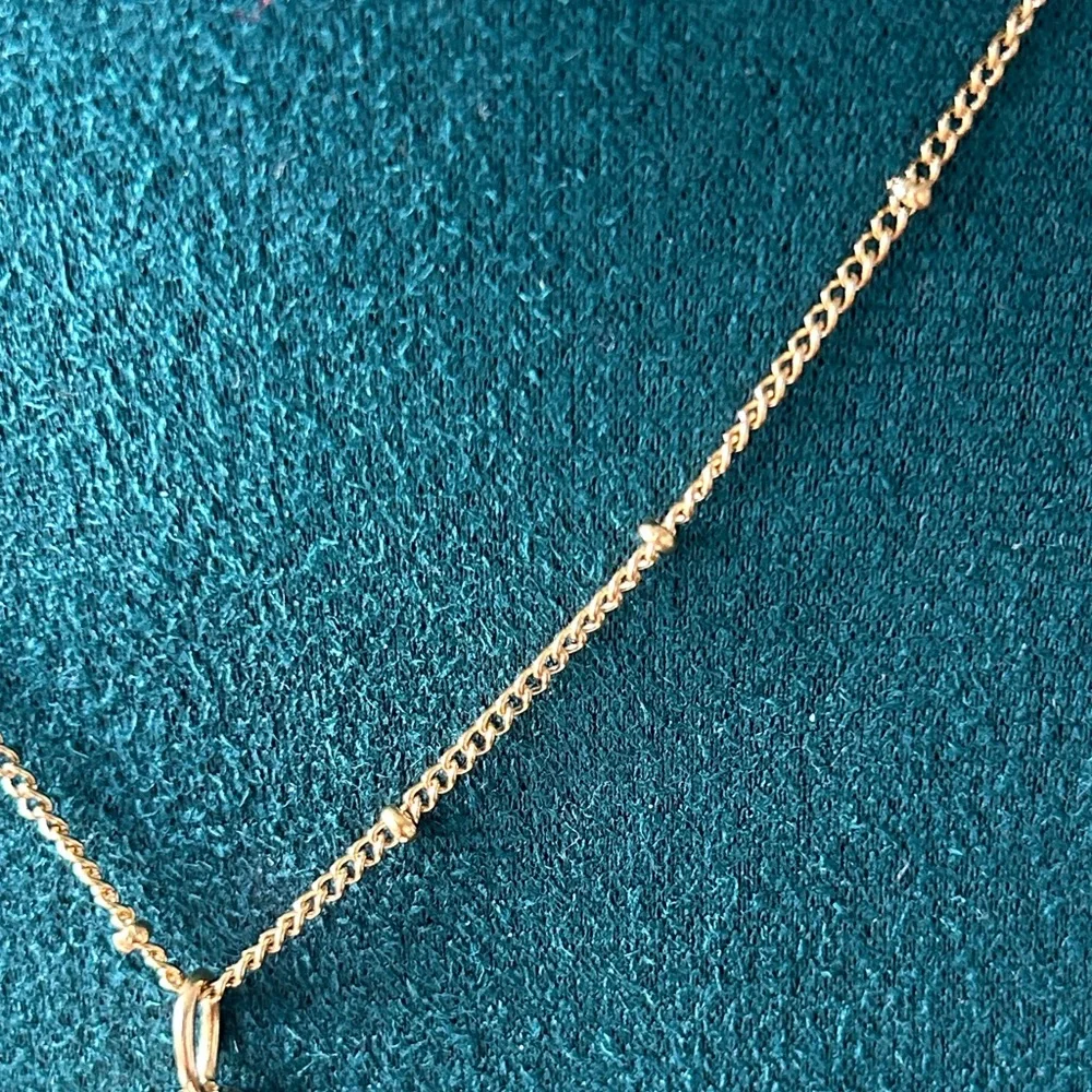 Oshena designer Beachwear bezel set emerald‎ green stone Gold Necklace